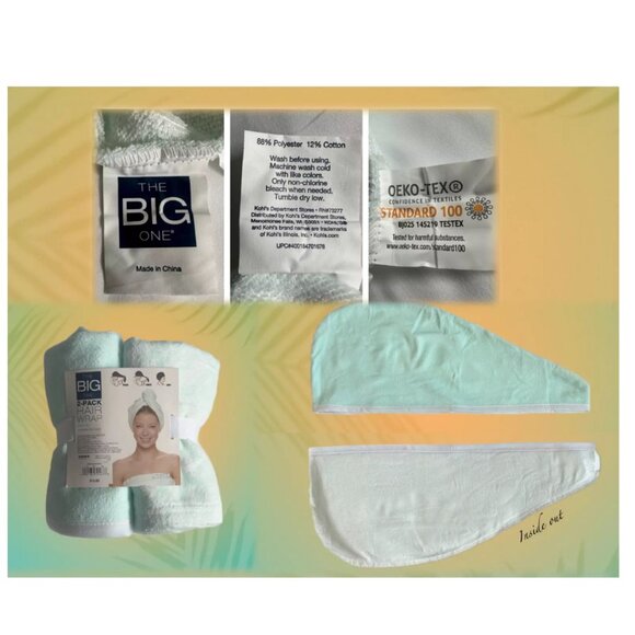 BellaRosaMariaBoutique | 18-Piece Spa Set | Acqua/White | Size-Med/Large - Picture 11 of 14